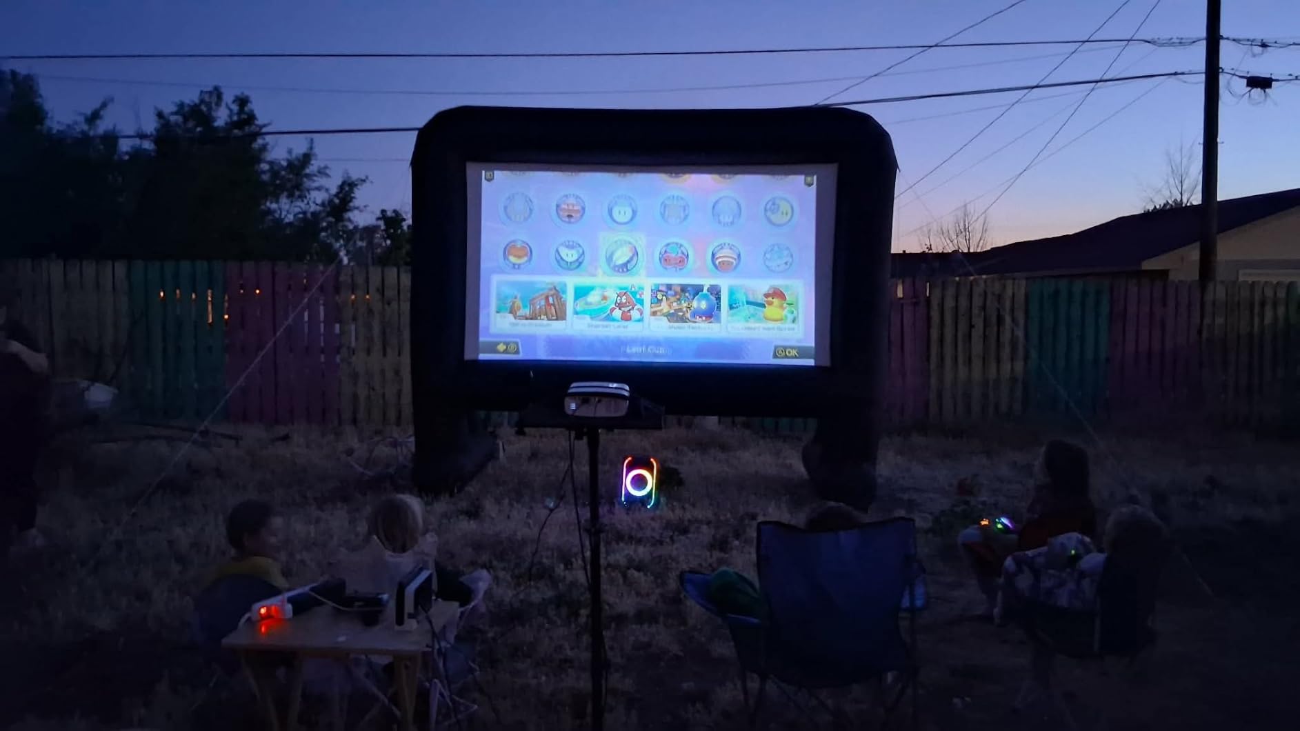 Projector with WiFi and Bluetooth, Pericat 4K Supported Native 1080P Projector, Portable Movie Outdoor Projector for Home Theater, Mini Projector Compatible with PC, HDMI, USB, TV Stick, PS5 customer photo 2