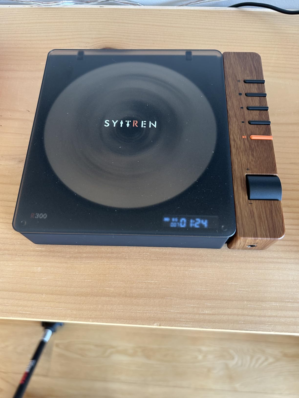 syitren R300 Retro CD Player Bluetooth Portable Desktop CD Player with Fiber/SPDIF Output, No Built-in Speaker customer photo 2