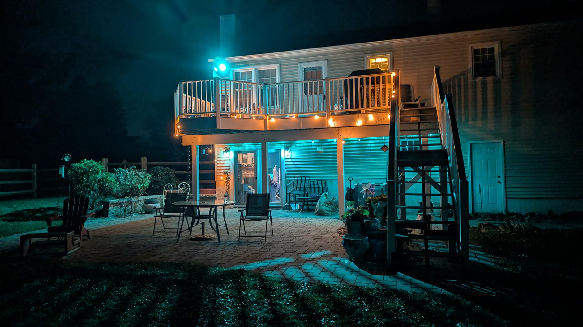 Cync GE Dynamic Effects Smart Cafe Lights, Color Changing Patio String Lights, Compatible with Alexa and Google, 48ft customer photo 2