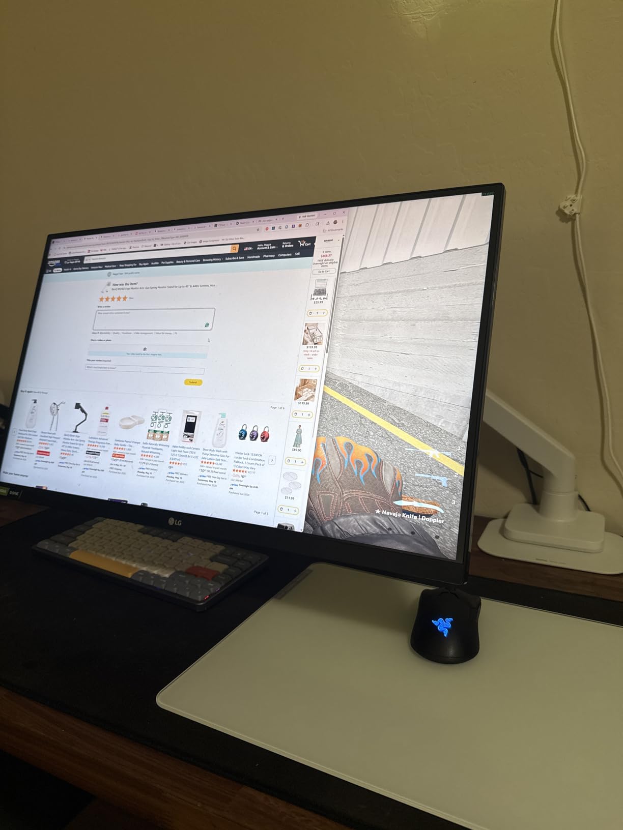 BenQ ErgoArm BSH01 Heavy Duty VESA Desk Mount for Screen up to 45