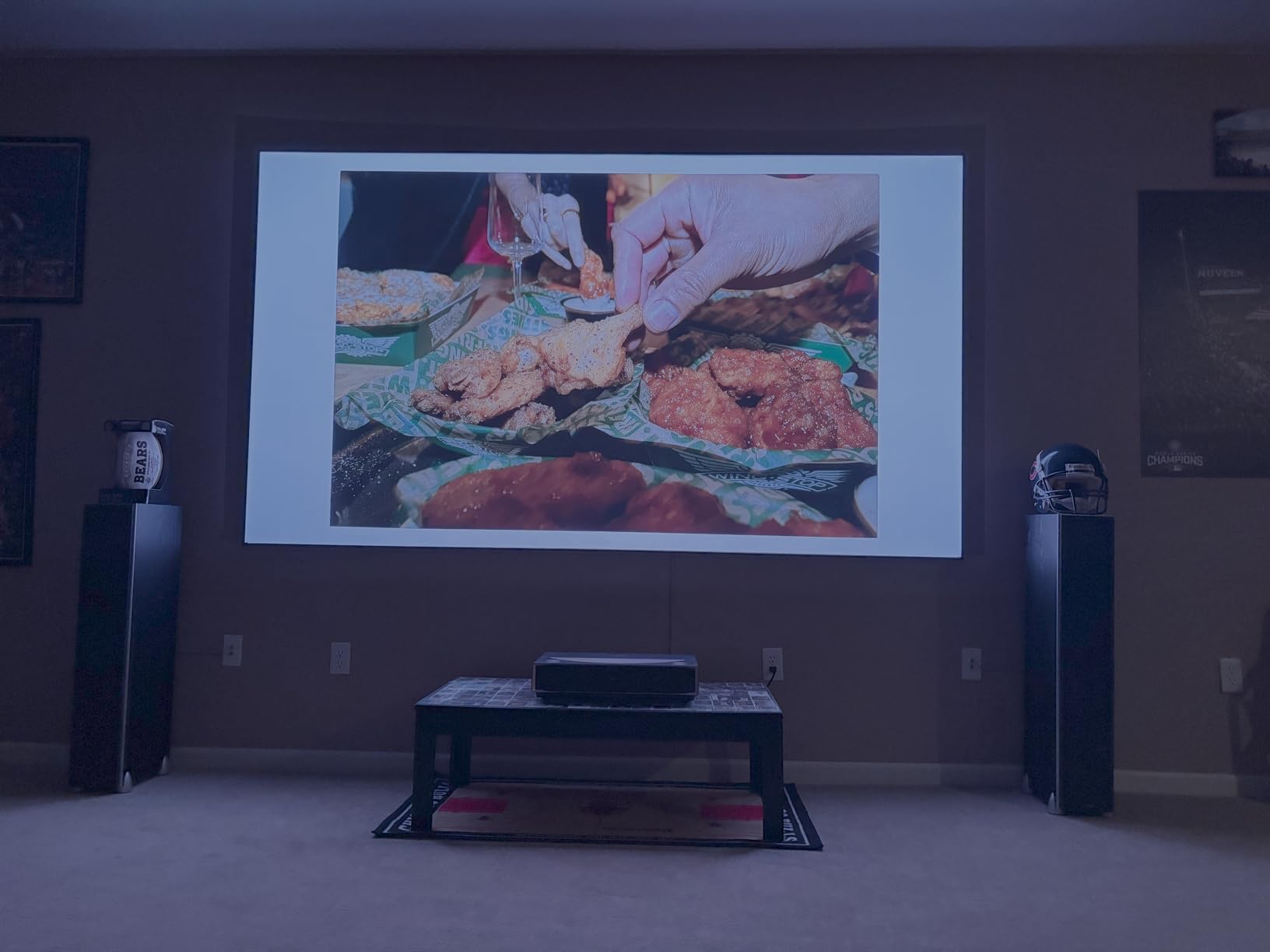NothingProjector ALR Screen for Ultra Short Throw Projector, 85% Ambient Ceiling Light Rejecting, 100 inch, 4K/8K UHD, Active 3D, Fixed Frame 16:9, Wall Mount Anti Daylight UST, Classic Series NothPJ customer photo 2