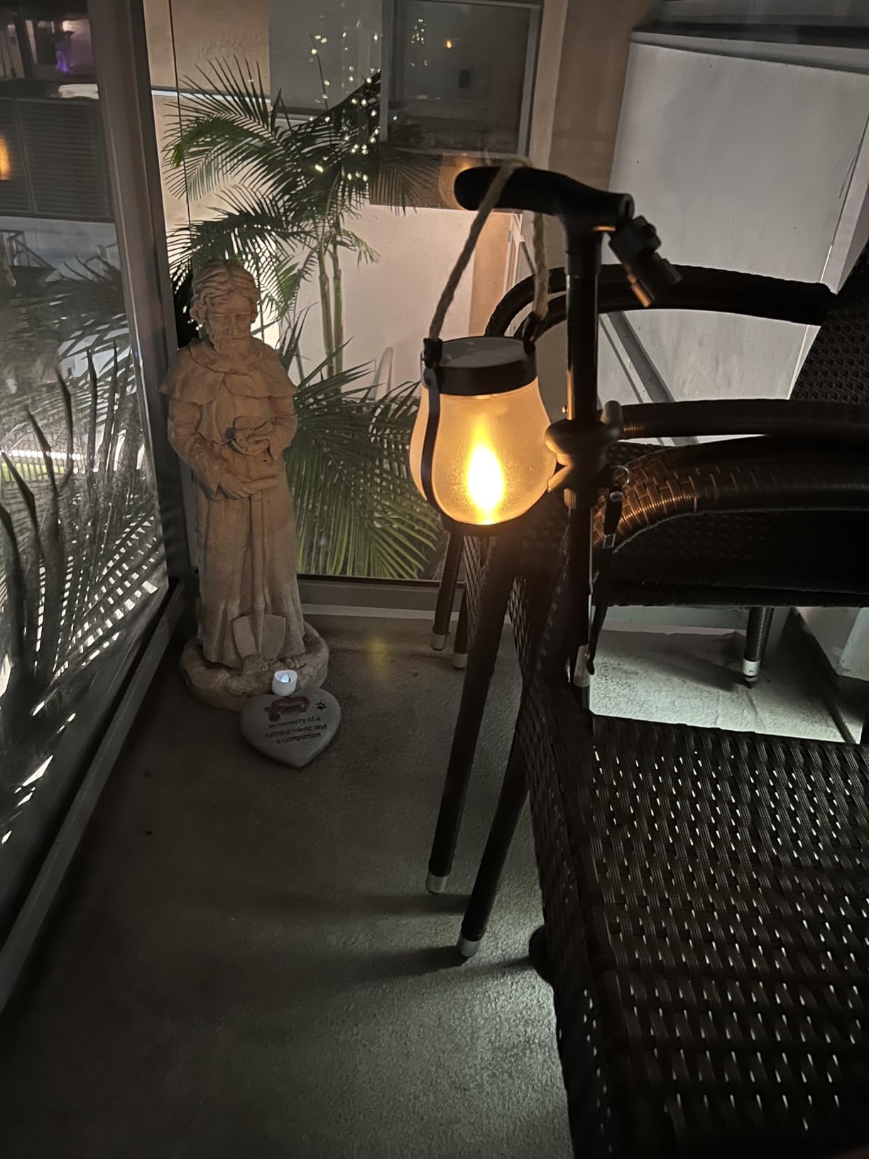 Hompavo Gen2 Solar Lanterns Outdoor with Ultra-Real Flame, Dual Charging (USB/Solar) & 2 Mode - Waterproof Decorative Hanging/Table Lights for Yard Patio Garden Birthday Mothers Day Gifts for Women, 2 customer photo 2
