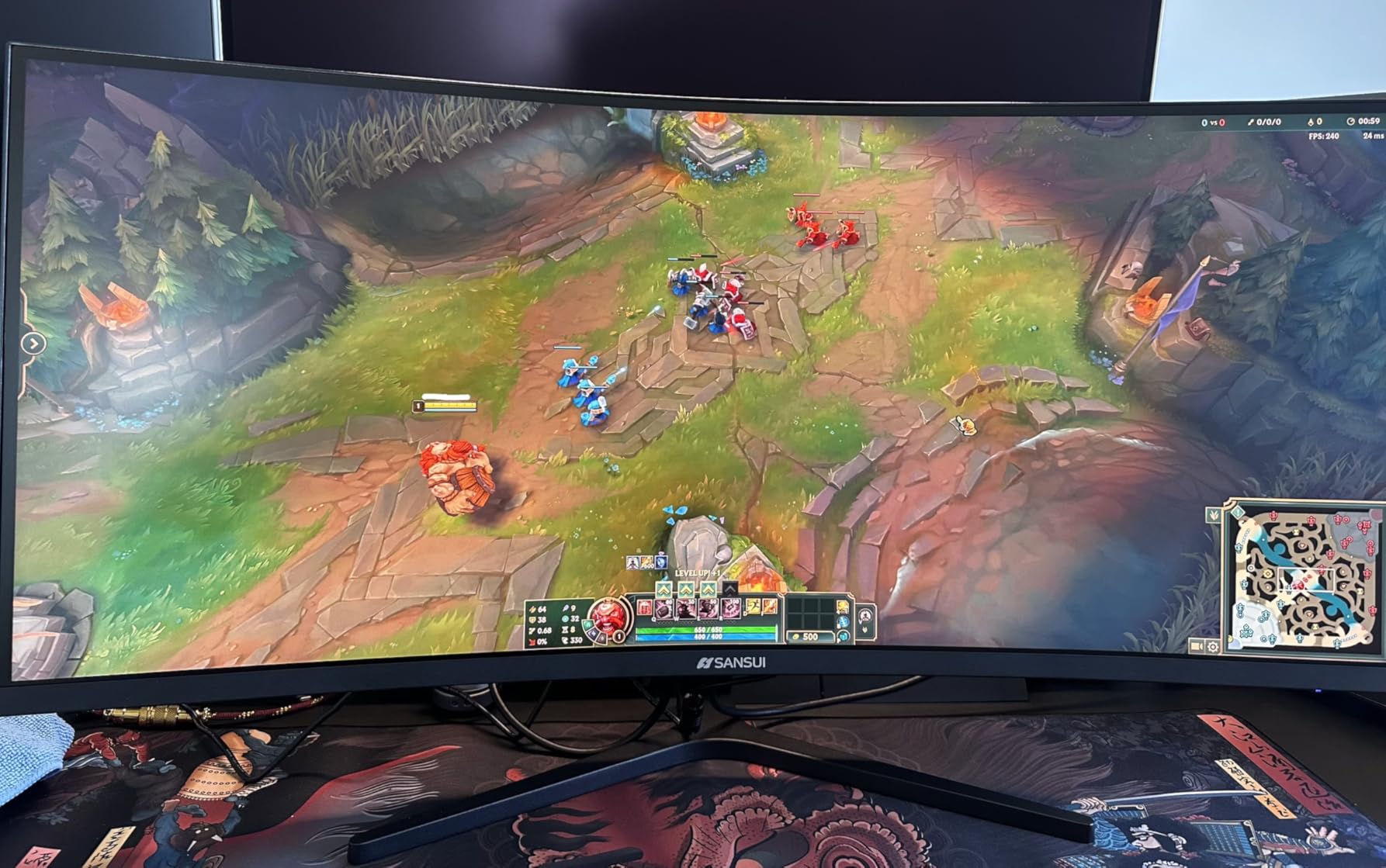 SANSUI 34 Inch 240Hz Ultrawide Curved Gaming Monitor UWQHD 3440x1440, 21:9 2K Curved Monitor 1500R, HDR400, Fast VA, PIP/PBP, AI Crosshair, AIPQ (Visual Enhance), MPRT 1ms, HDMI2.1 x2, DP1.4 x2 customer photo 1