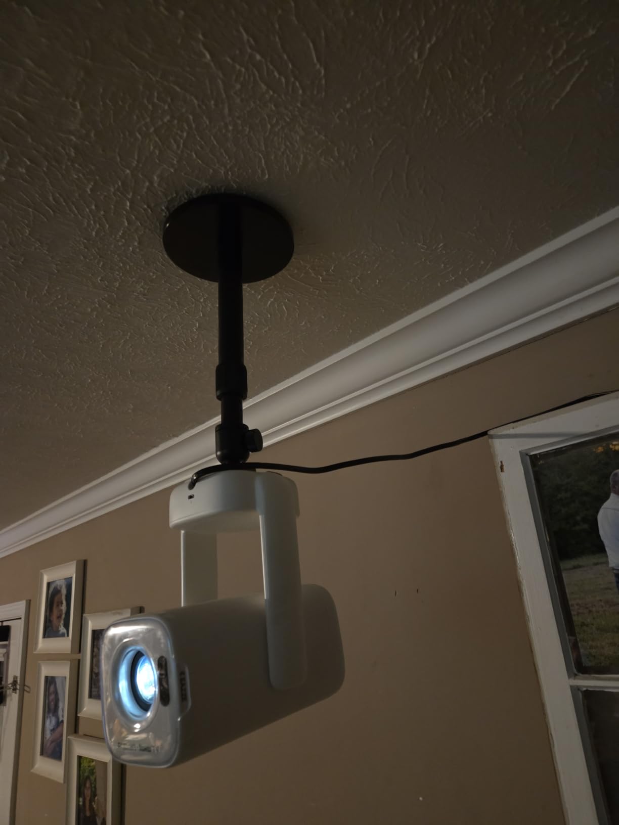 Aurzen Ceiling Projector Mount Bracket, 360° Rotation & 90° Tilt, Adjustable 9
