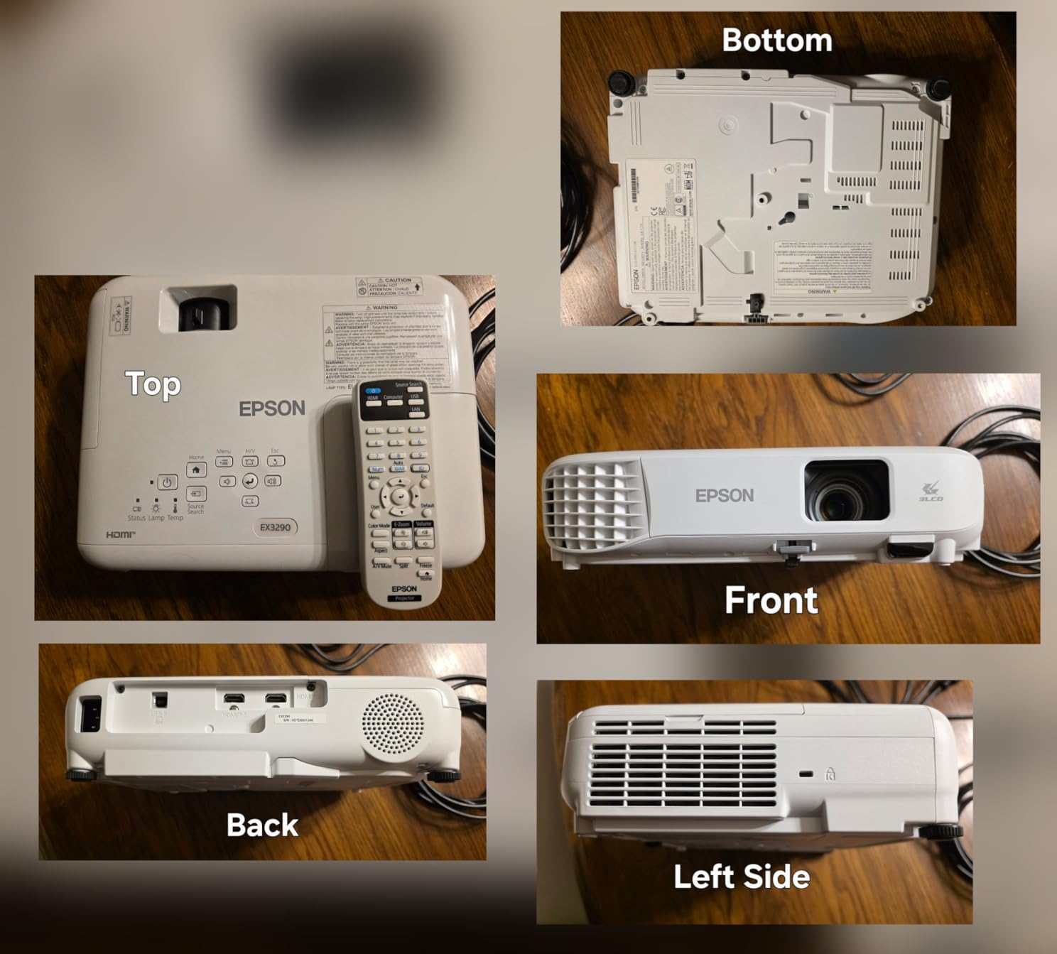 Epson EX3290 3-Chip 3LCD Widescreen WXGA Video Projector with Built-In Speaker, 4000 Lumens Color and White Brightness, 2x HDMI Ports customer photo 1
