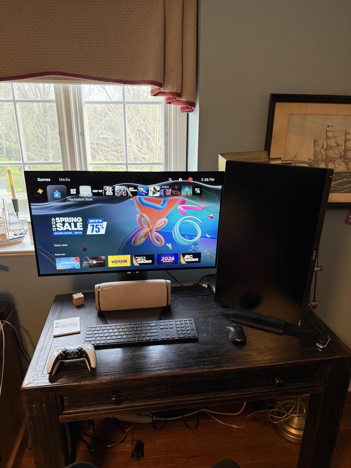 LG 32GX850A-B 32 inch UltraGear 4K UHD (3840 x 2160) Glossy OLED Gaming Monitor, Dual-Mode 165Hz/330Hz, 0.03ms, G-SYNC, FreeSync Premium Pro, TrueBlack 400, HDMI, DP, Tilt/Height/Swivel/Pivot Stand, Black customer photo 2