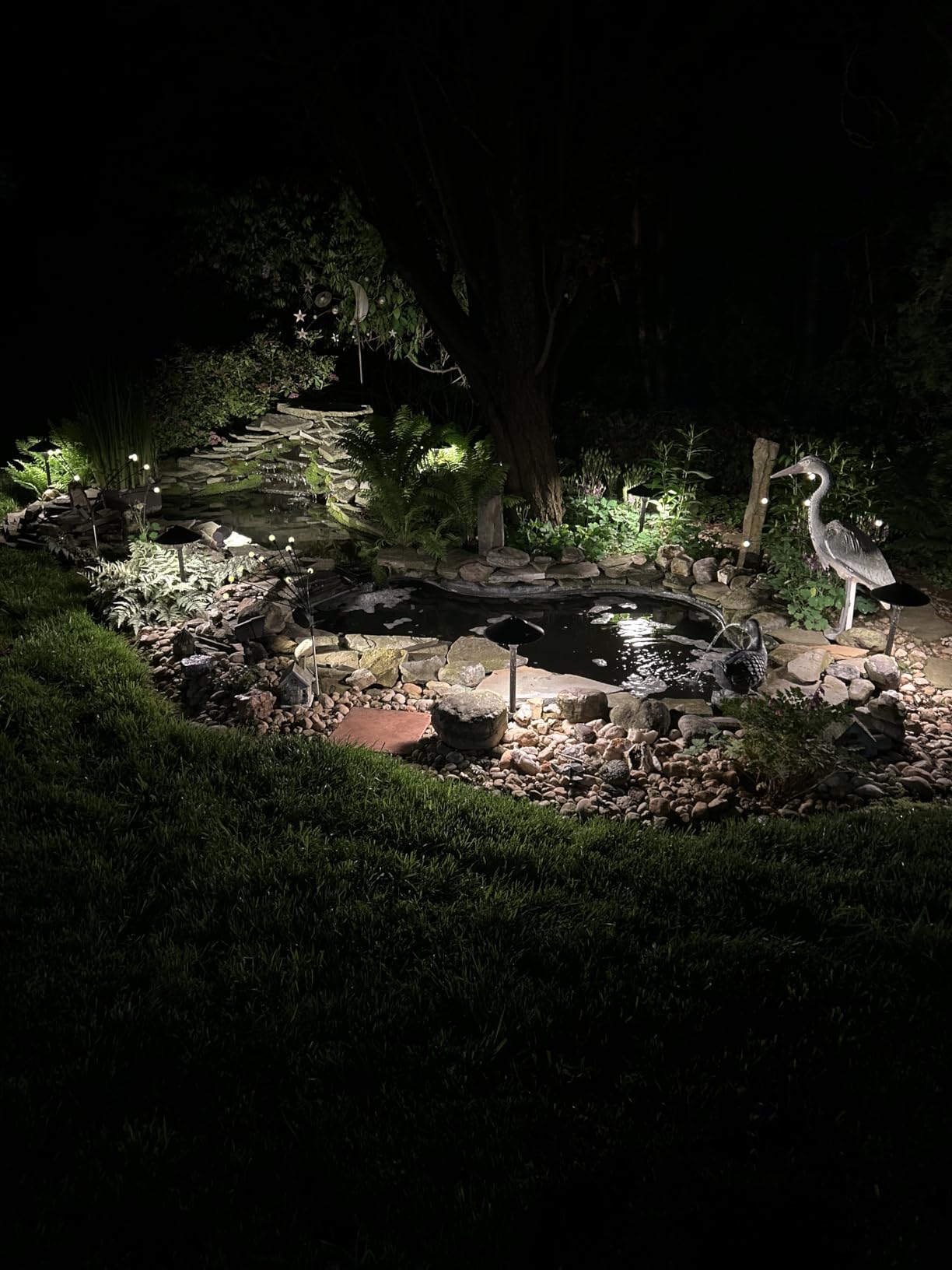 SUNVIE All-in-ONE Landscape Lighting Kit 6-Pack LED Outdoor Pathway Lights, 2-Pack Spotlights, 60W Transformer, 100FT 16/2 AWG Wire and Connectors Outdoor Landscape Lighting for Walkway Garden Yard customer photo 1