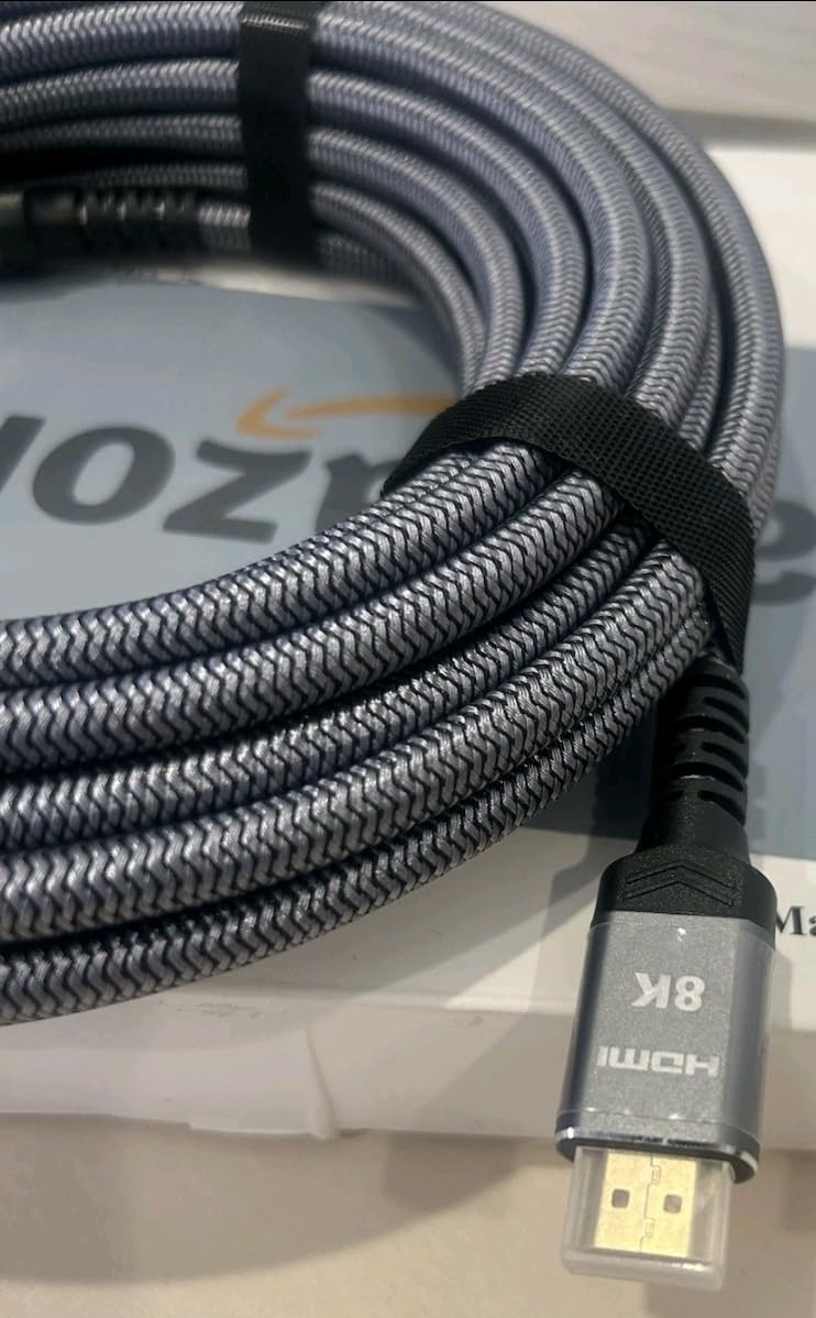 Highwings 50 ft/15.24M HDMI Cable Fiber Optic 8K & 4K, in-Wall CL3 Rated Long HDMI 48Gbps High Speed [8K@60Hz] Dynamic HDR/eARC/HDCP 2.2&2.3/ 3D, from Source to Display Compatible for Desktop GPU customer photo 1