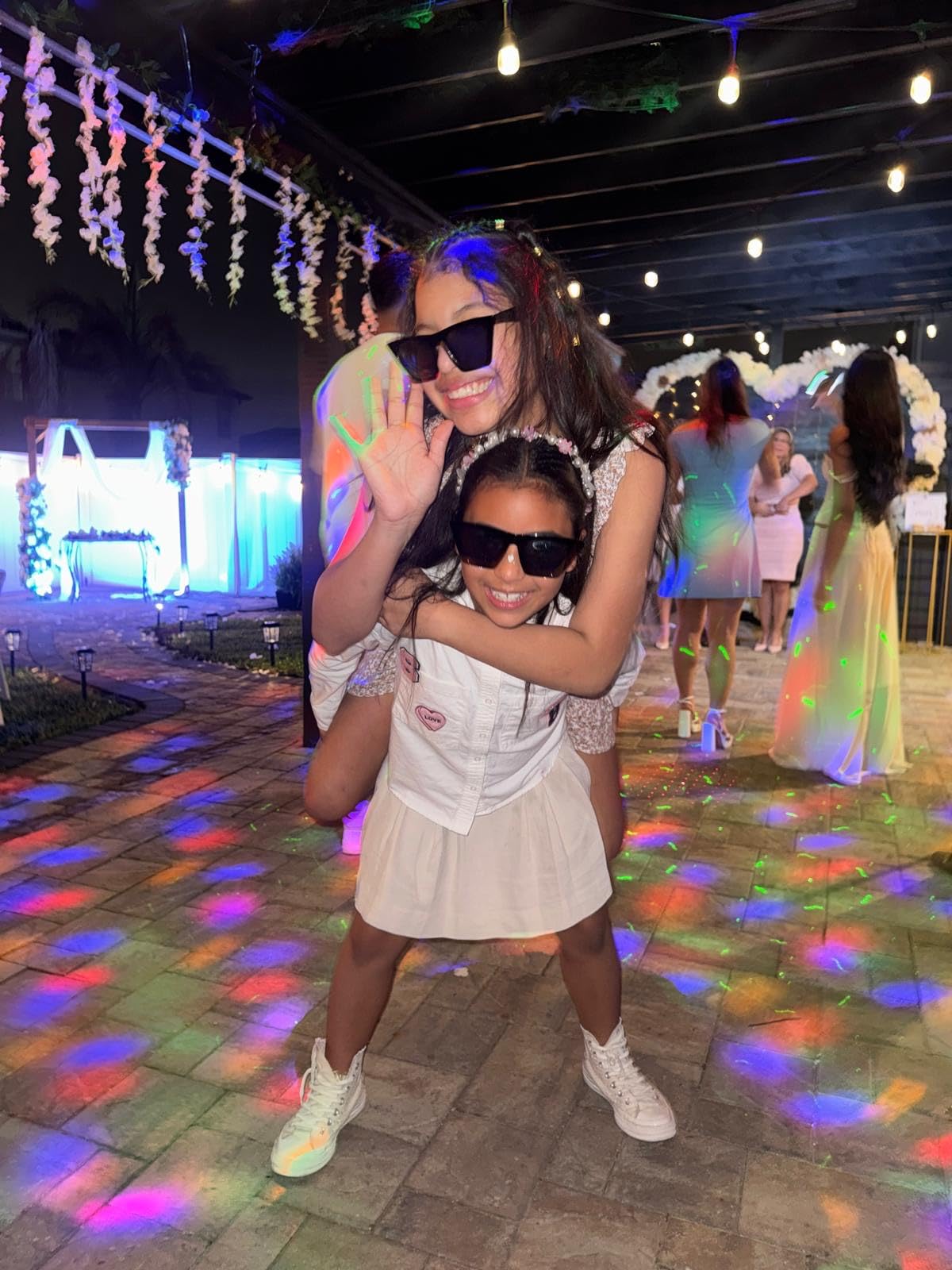 Disco Ball Party Lights,Pro 6 in 1 Disco Lights Sound Activated Dj Strobe with RGB&OGB Disco Balls,Laser Light Show,Ocean Lamp,Star Projector,2 RGB LEDs-Perfect for Disco Glow Party Rave Dance customer photo 1