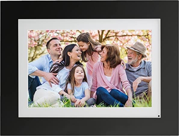 Brookstone 10 Inch Wi-Fi Digital Picture Frame with Video Playback - 32GB Smart Photo Frame, Touchscreen Display, Clock, Calendar customer photo 1