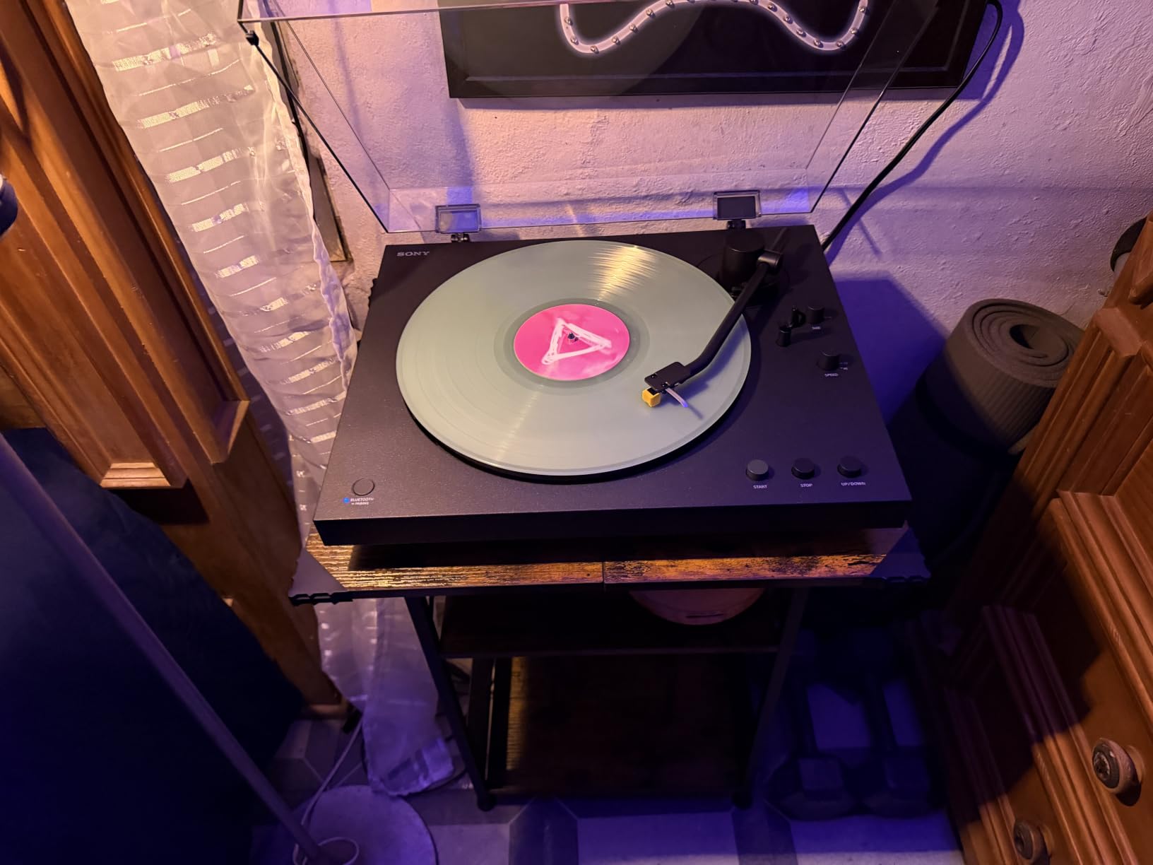 Sony PS-LX5BT Premium Wireless Bluetooth Turntable with Full Auto Playback, Built-in Phono EQ customer photo 1