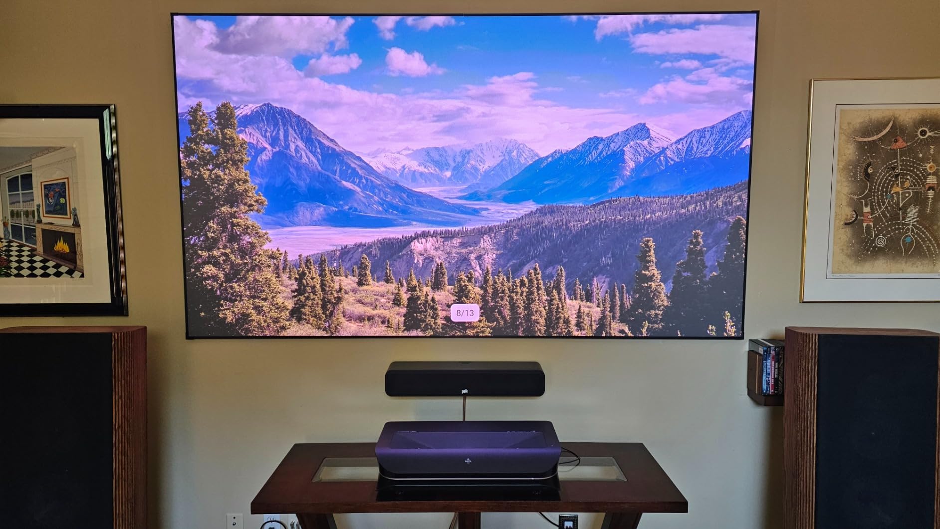 AWOL VISION Aetherion Max 4K Projector, Triple Laser UST Projector, 3300 ISO Lumens, Daytime Viewing, PixelLock 200