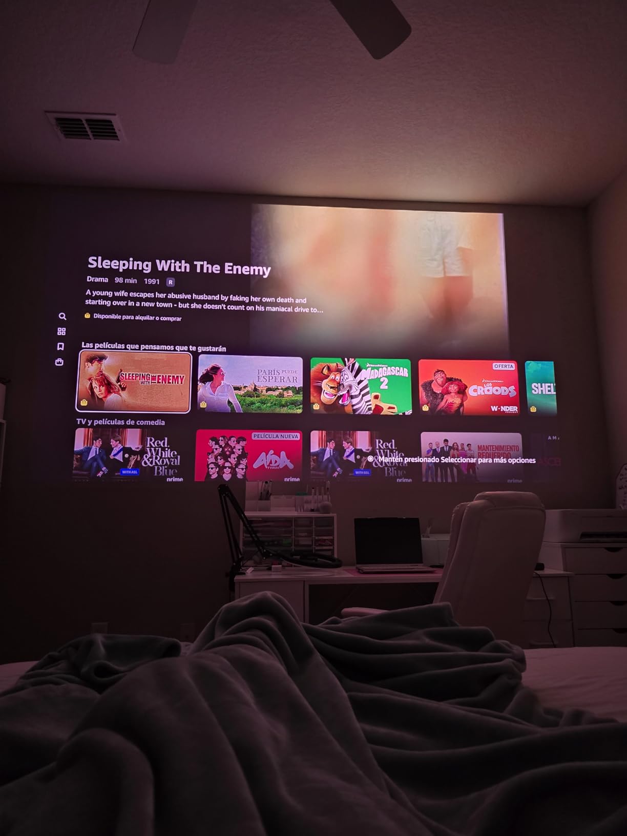 JMGO N1S 4K Triple Laser Projector, 1700 ISO Lumens, Google TV, Gimbal Auto Focus, Netflix, 110% BT.2020, HDR10, Wi-Fi 6, Dolby Audio, 3D Support, 200