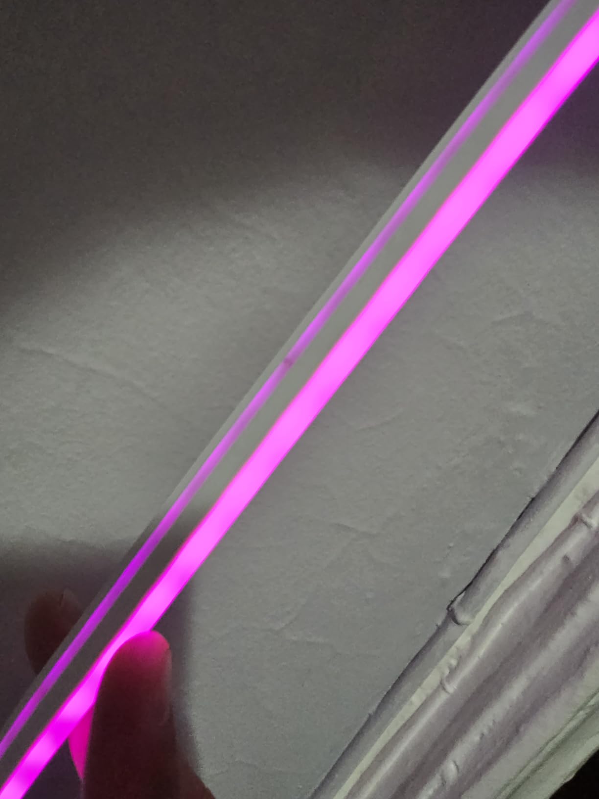 Cozylady RGB Neon Light LED Rope Light, Waterproof Bluetooth APP Remote Control Music Sync Strip Light, 24V Flexible DIY Silicone Light for Bedroom Home Indoor Outdoor Decoration (50Ft/15M) customer photo 2
