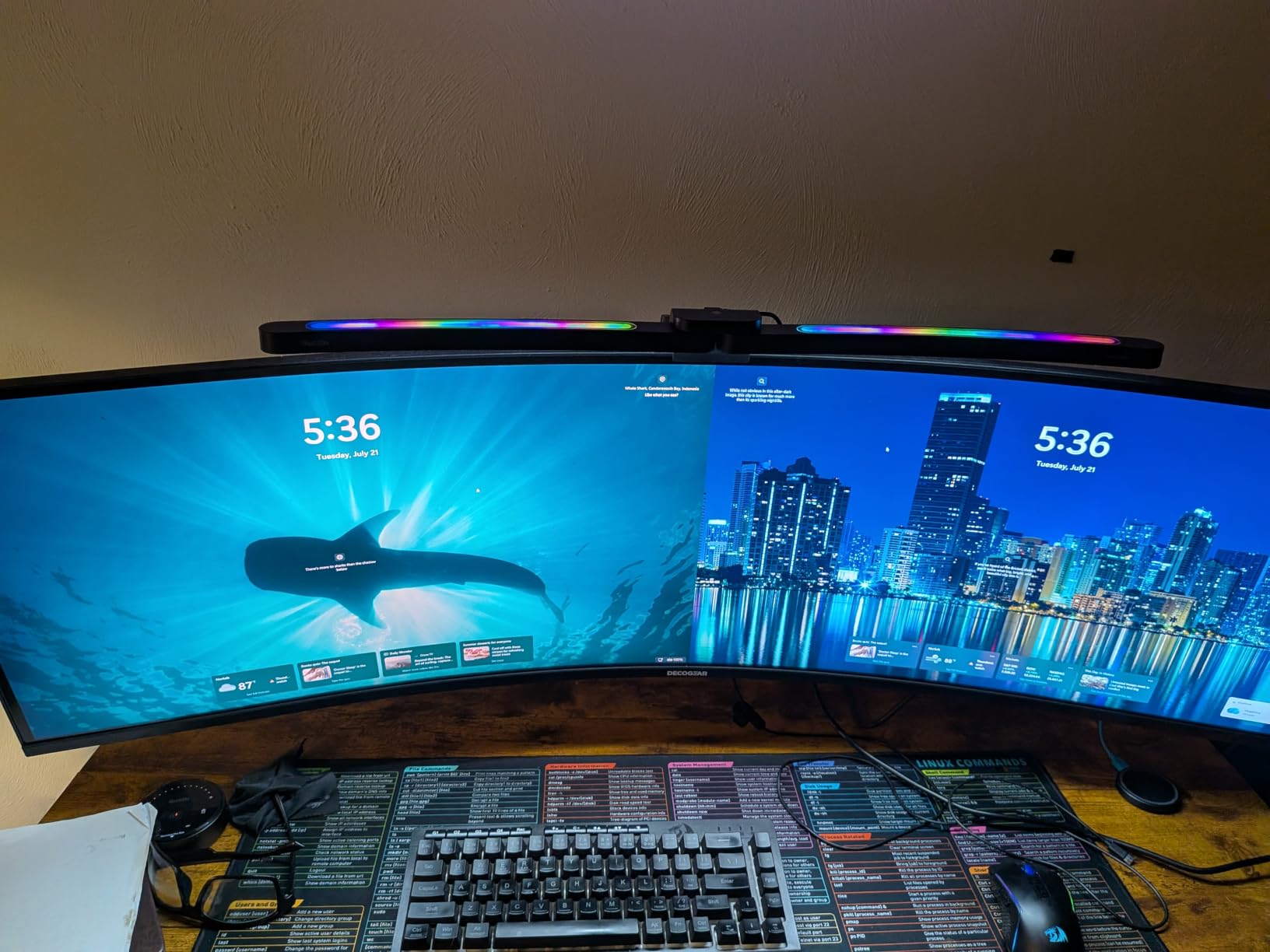 Deco Gear 49 Inch Curved Ultrawide Monitor, 5120x1440 Dual QHD 32:9 1500R VA Display, HDR400, 120Hz, Adaptive Sync, 1ms MPRT, USB-C 65W PD, KVM, PIP/PBP, Gaming & Workstation Setup, for PC & Laptop customer photo 1