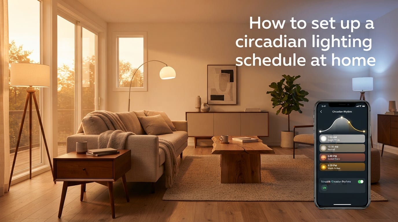 How to set up a circadian lighting schedule at home