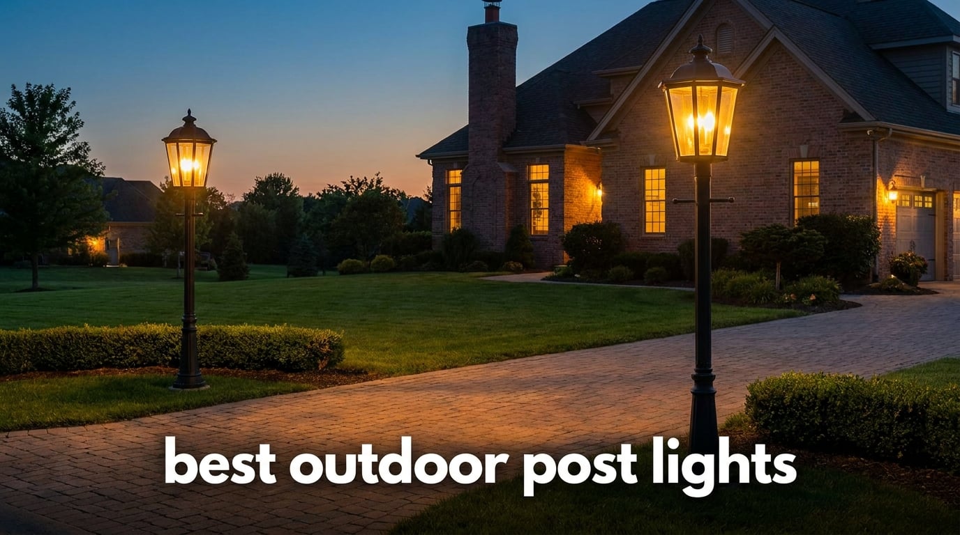 best outdoor post lights