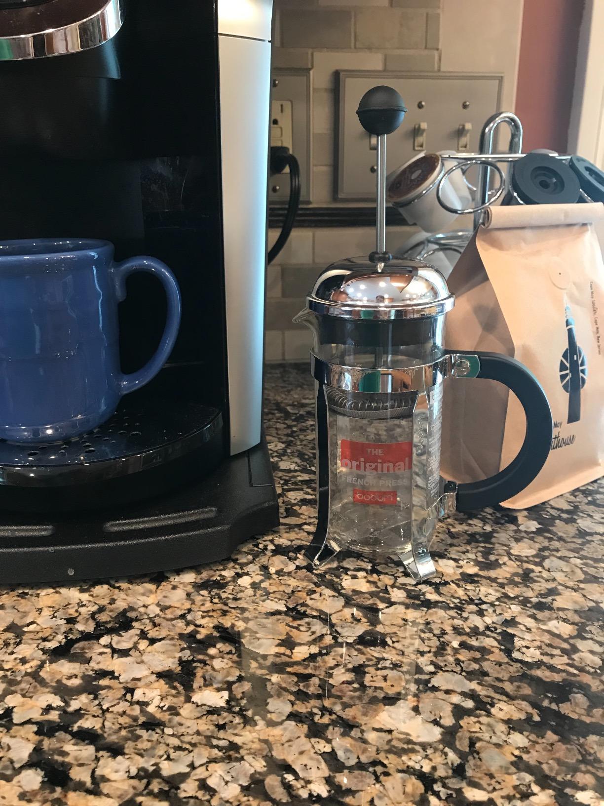 Bodum 34oz Chambord French Press Coffee Maker, High-Heat Borosilicate Glass, Polished Stainless Steel – Made in Portugal customer photo 1