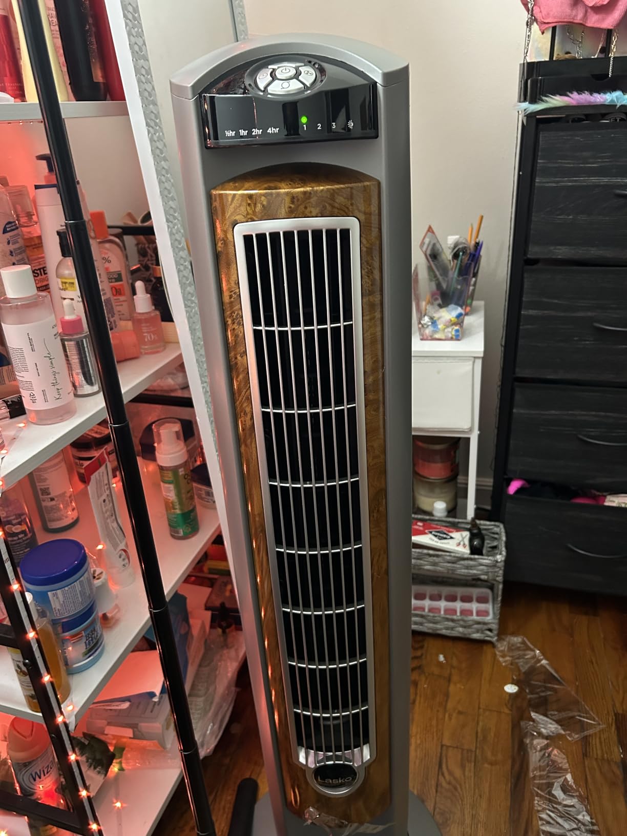 Lasko Oscillating Tower Fan with Remote - Quiet Standing Fan for Bedroom, Office, and Home - 3 Speeds - Powerful Cooling Air - T42951 - 42