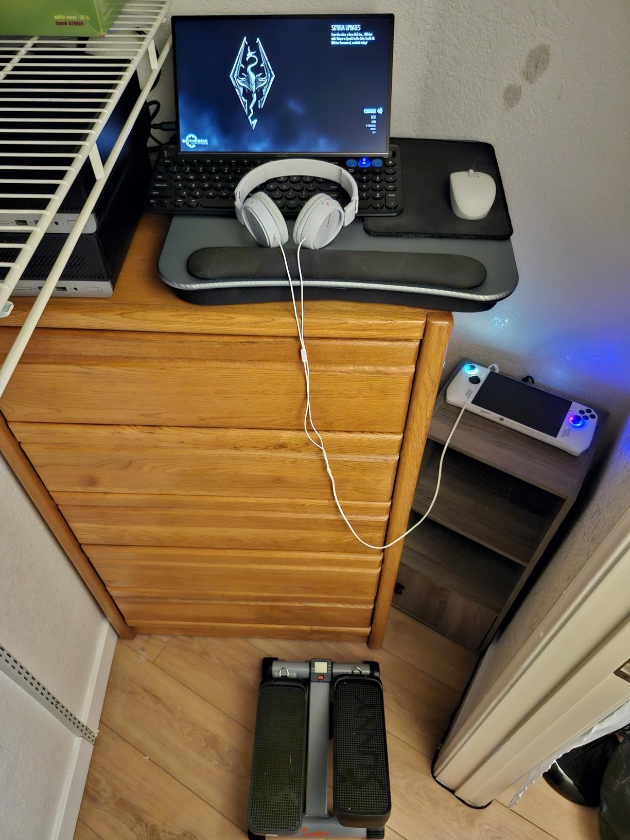 Sunny Health & Fitness Mini Steppers for Exercise at Home, Stair Step Workout Machine with Resistance Bands, Full Body Cardio Equipment, Optional Free SunnyFit App Connection Smart Stepper customer photo 2