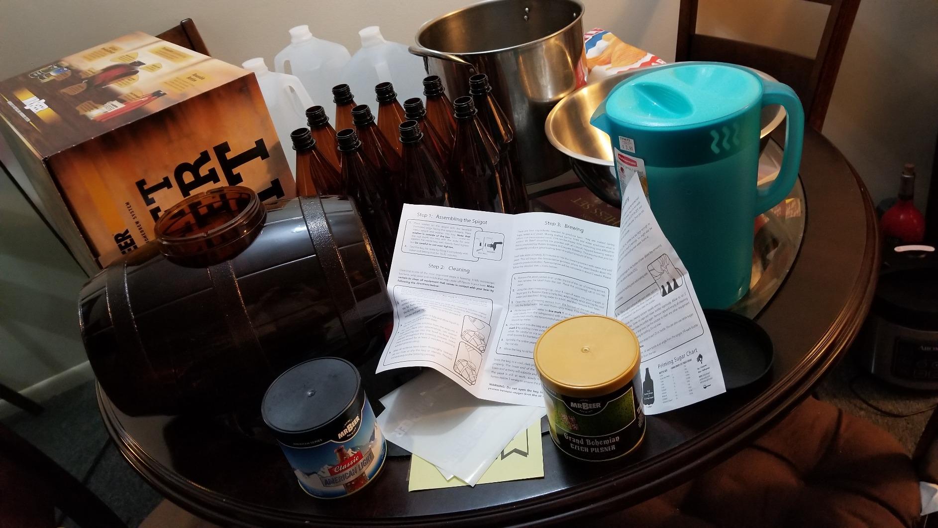 Mr. Beer - Craft Beer Making Kit (2 Gallon) Complete DIY Home Brew Set | Beer Making Kit for Beginners Everything Included | Reusable 25 oz Bottles | 2 Gallon Keg | Golden Ale customer photo 1