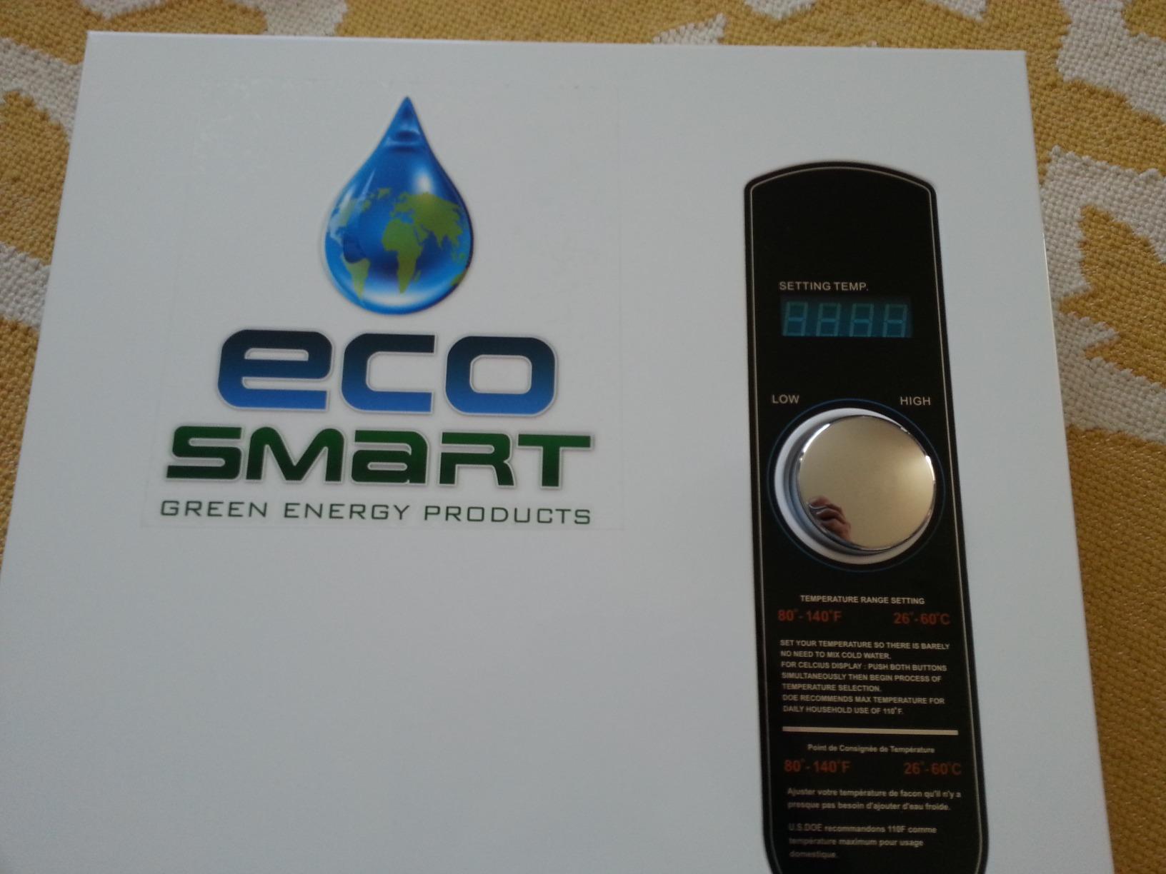 EcoSmart ECO 27 Electric Tankless Water Heater, 27 KW at 240 Volts, 112.5 Amps with Patented Self Modulating Technology, 17 x 17 x 3.5, White customer photo 1