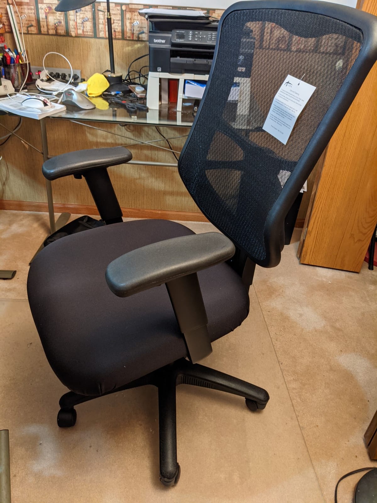 Alera Elusion Series Mesh High-Back Multifunction Chair, Black customer photo 1