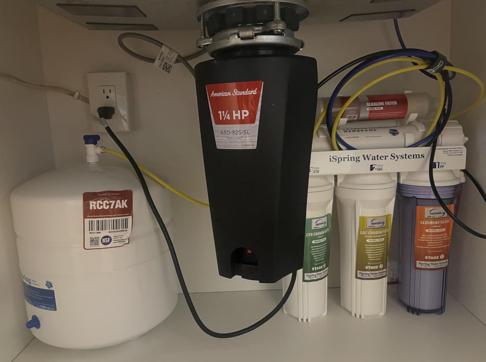 iSpring RCC7AK-BN NSF Certified, 75 GPD, Alkaline 6-Stage Reverse Osmosis System, pH+ Remineralization RO Water Filter System Under Sink Patented Top-Mounted Faucet Design for Easy Installation customer photo 2