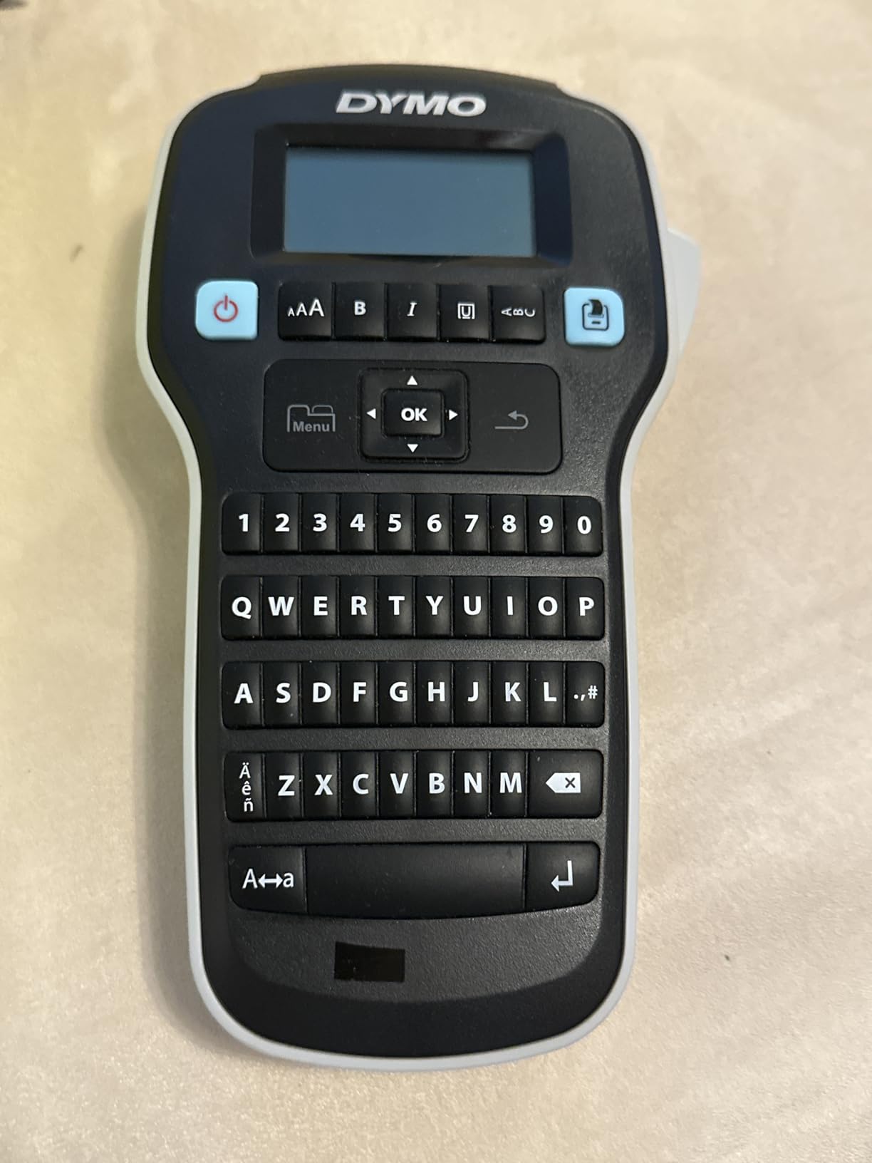 DYMO Label Maker LabelManager 160 Portable Label Maker, Easy-to-Use, One-Touch Smart Keys, QWERTY Keyboard, Large Display, for Home & Office Organization, Black customer photo 2