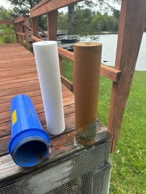 iSpring Commercial-Grade Whole House Water Filter System, Eliminates 99% Chlorine, Sediment, Taste, Odor, 3-Stage 20x4.5-inch Industrial Standard Filters, Model: WGB32B, 1-inch Inlet/Outlet customer photo 2