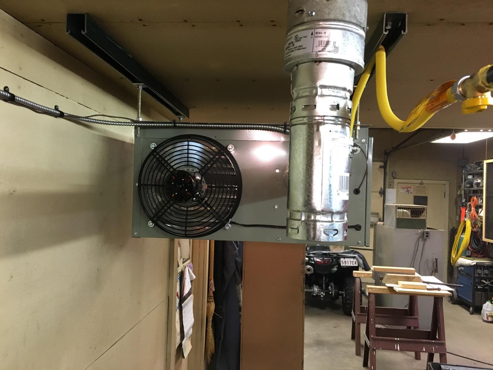 Modine HD45AS0111 Natural Gas Hot Dawg Garage Heater 45,000 BTU with 80-Percent Efficiency customer photo 1