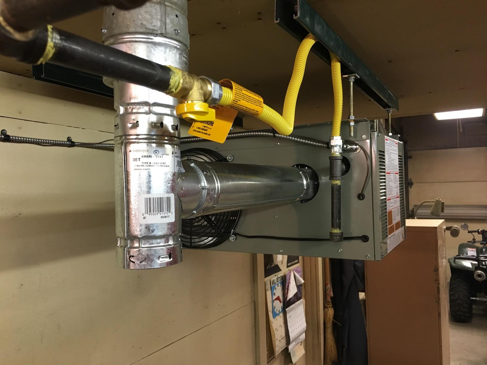 Modine HD45AS0111 Natural Gas Hot Dawg Garage Heater 45,000 BTU with 80-Percent Efficiency customer photo 2