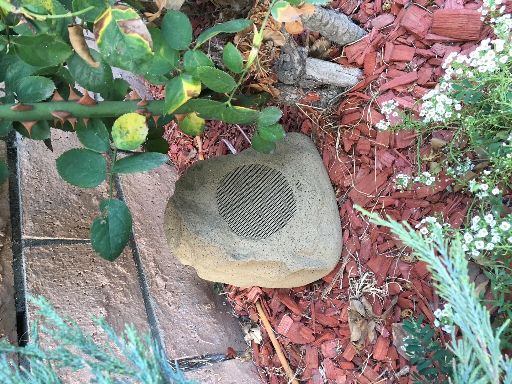 Theater Solutions 4R4S Outdoor Sandstone Rock 4 Speaker Set for Yard Patio Pool Spa customer photo 2