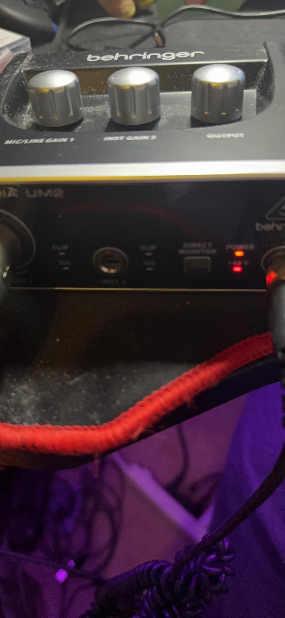 Behringer U-PHORIA UM2 Audiophile 2x2 USB Audio Interface with XENYX Mic Preamplifier customer photo 1
