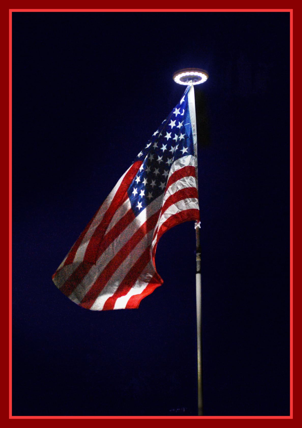 Sunnytech Solar Power Flag Pole Flagpole Light Auto Active Green Energy Factory Direct Supply customer photo 1