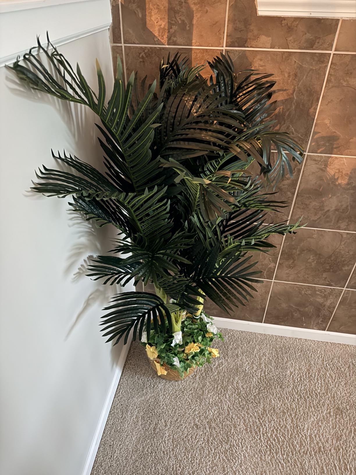 Nearly Natural 4 ft Artificial Golden Cane Palm Tree with Nursery Pot customer photo 2