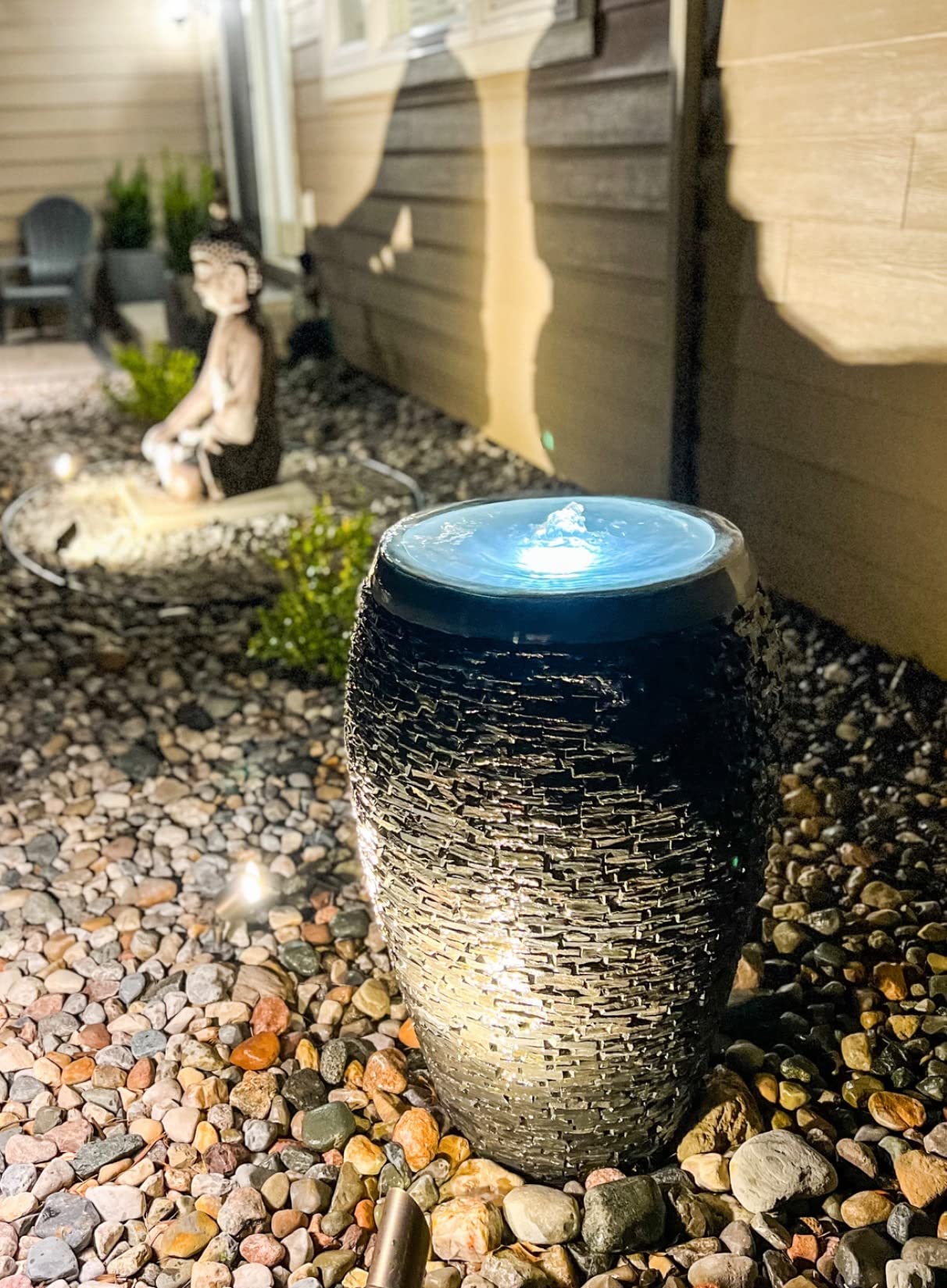 Aquascape Warm White LED Fountain Accent Light for Outdoor Water Fountains & Water Features, Submersible Pond Lighting, 84008 customer photo 2