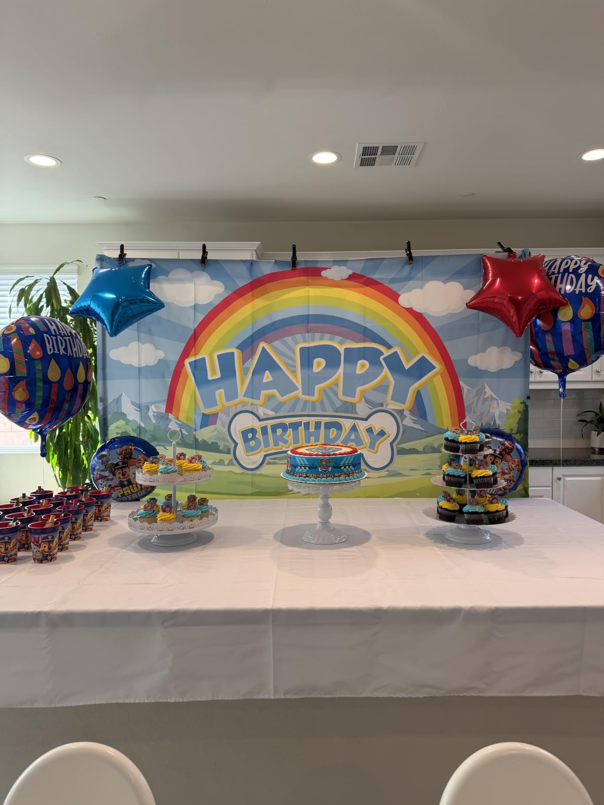 EMART Backdrop Stand 10x7FT Adjustable Back Drop Stand for Party Photoshoot customer photo 1