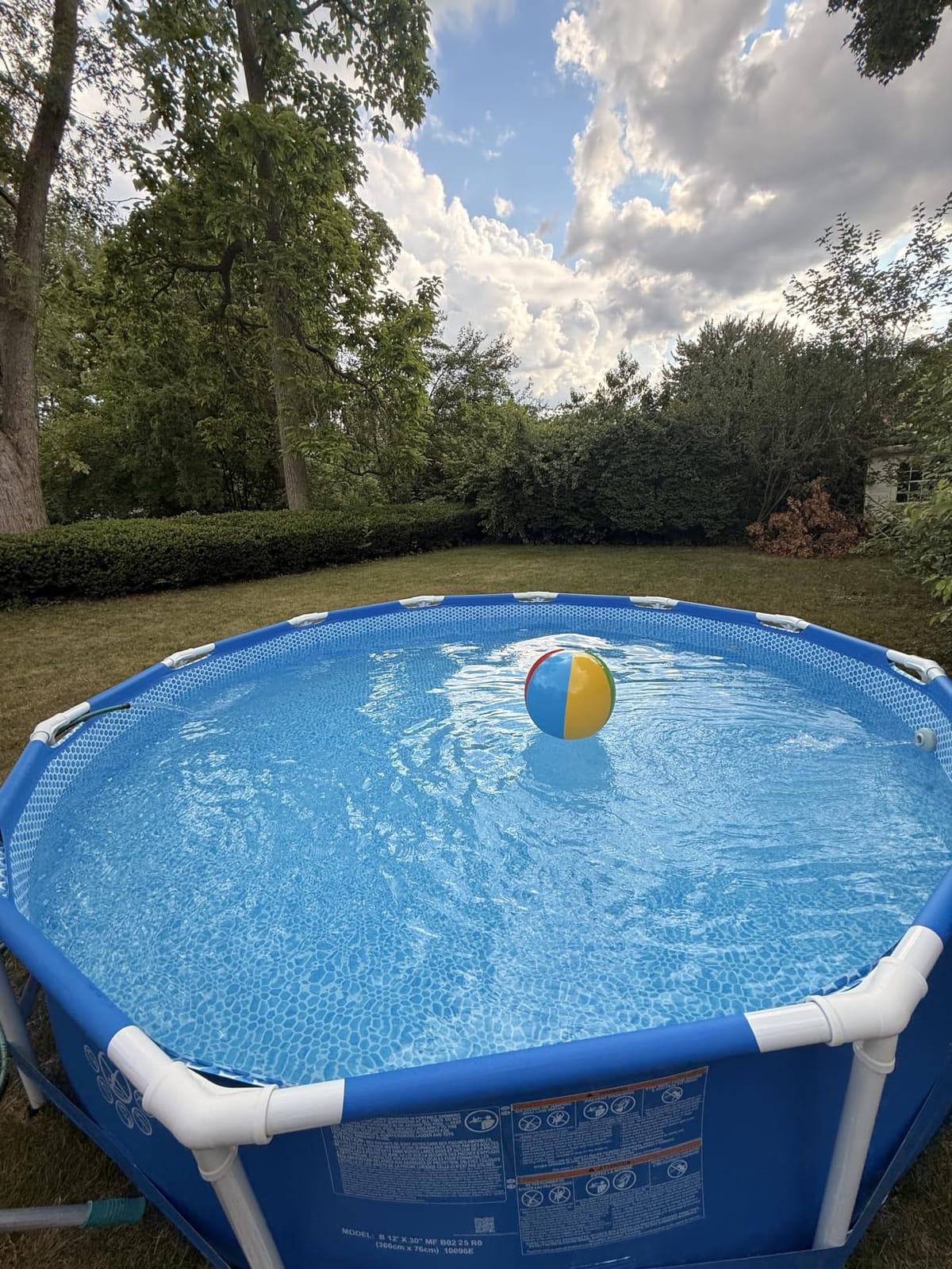 INTEX Metal Frame 12ft x 30in Round Above Ground Swimming Pool Set w/Pump | 28211EH - 530 GPH Cartridge Filter Pump and Type A Filter Cartridge Included customer photo 1