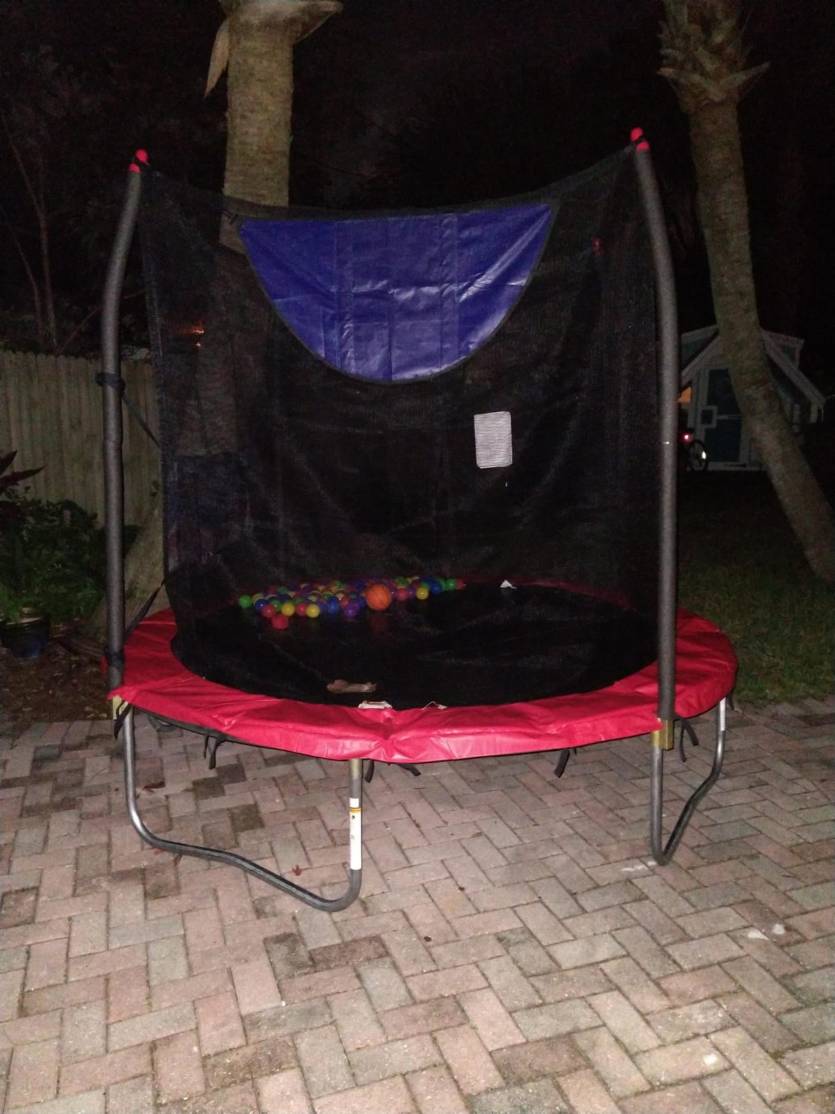 Skywalker Trampoline Outdoor 8 FT, 12 FT, 15 FT Jump N' Dunk Round Outdoor Trampoline with Net, Trampoline Mat, and Basketball Hoop for Trampoline customer photo 1