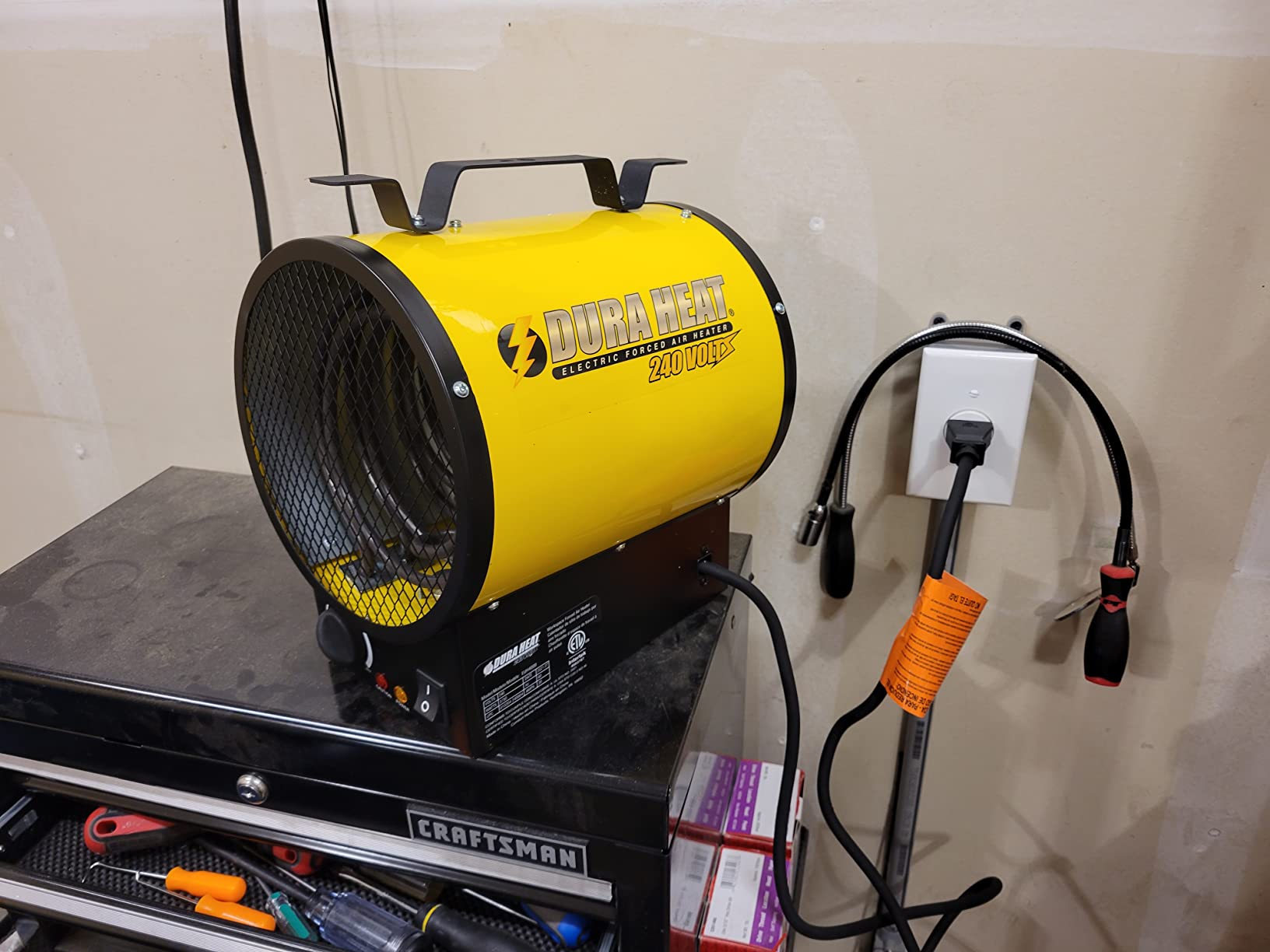 Dura Heat 240V Electric Space Heater for Garage, 3750W, 12800 BTU - EUH4000 customer photo 1