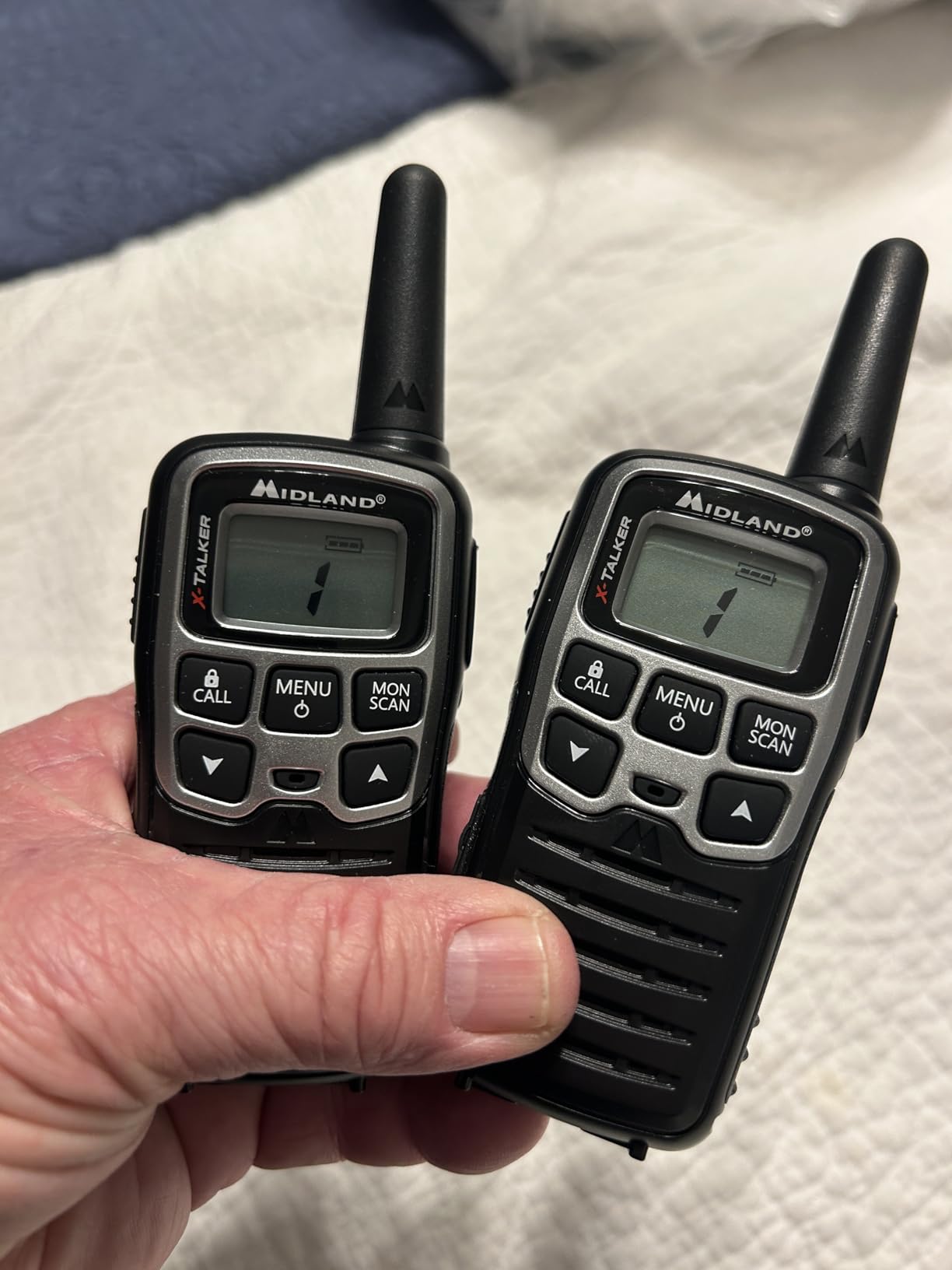 Midland T51VP3 X-TALKER Spotting and Recovery Walkie-Talkie Long Range - FRS Two Way Radio for Kids Caravanning with NOAA Weather Scan + Alert, 38 Privacy Codes - Black/Orange - 2 Pack customer photo 2