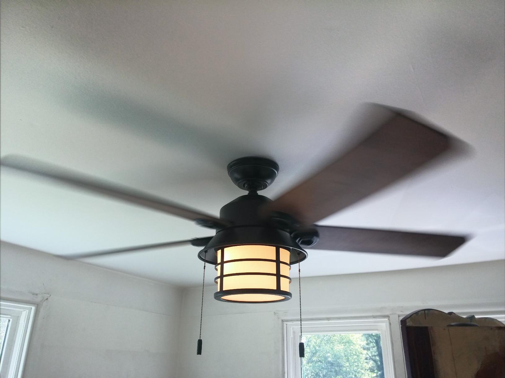 Hunter Key Biscayne, Outdoor or Indoor, Rustic, 54 inch, Weathered Zinc | Ceiling Fan, with LED Light, Standard Mount, Pull Chain, For Bedroom, Living Room, Patio, 59135 customer photo 1