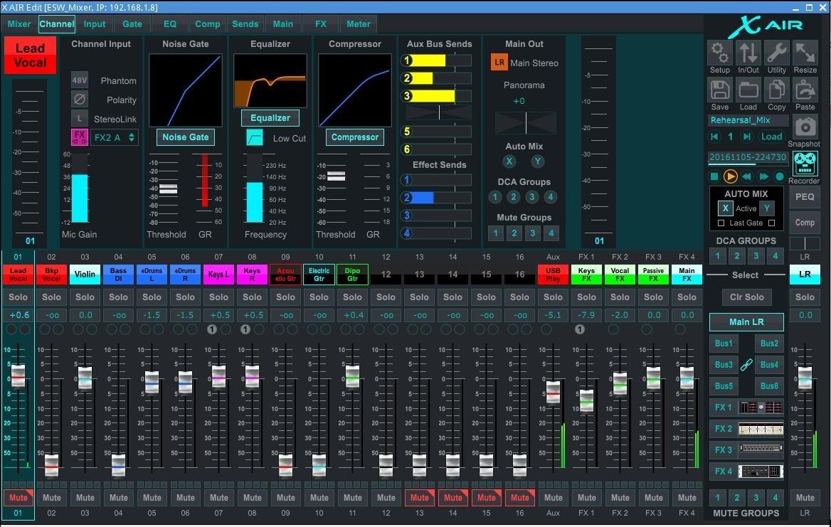 Behringer X AIR XR12 12-Input Digital Mixer for iPad/Android Tablets with 4 Programmable Midas Preamps, 8 Line Inputs, Integrated Wifi Module and USB Stereo Recorder customer photo 1