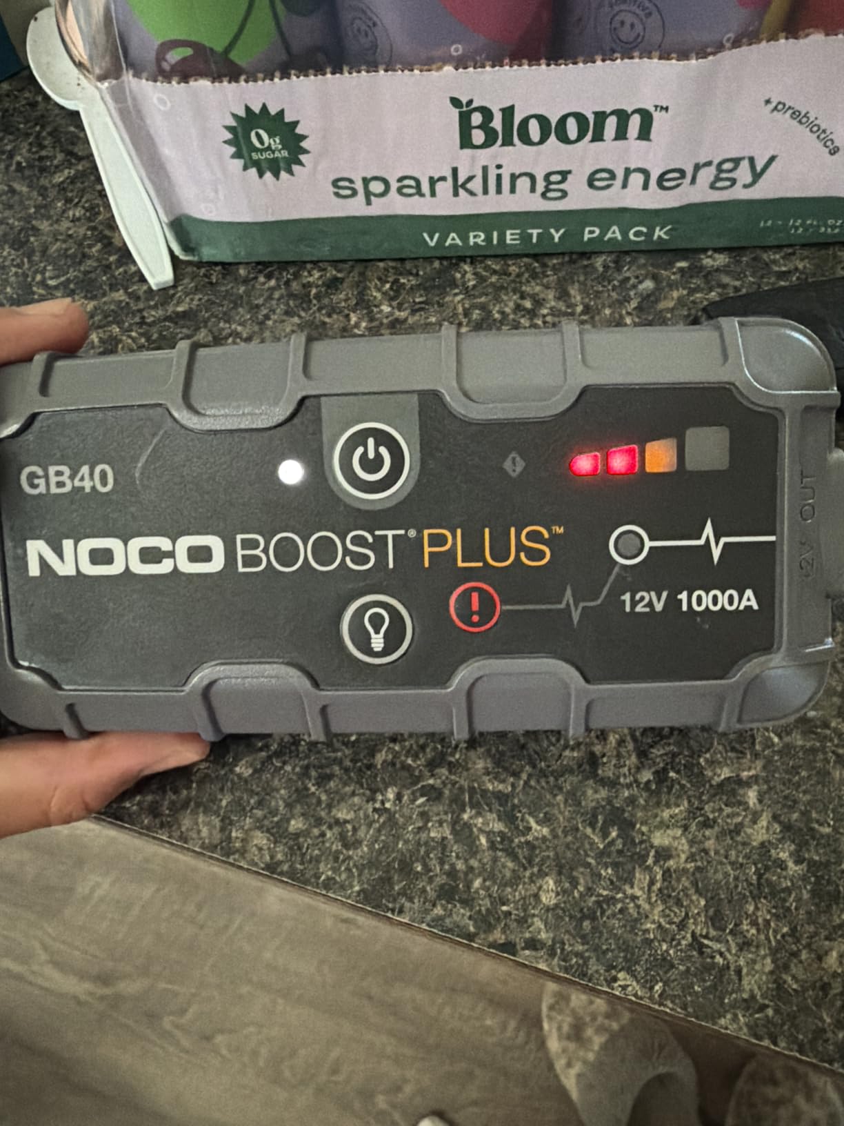 NOCO Boost GB40 12V 1000A UltraSafe Portable Lithium Jump Starter | Spark-Proof + Reverse Polarity Protection - Power Bank - 100-Lumen LED Flashlight - For 6.0L Gas and 3.0L Diesel Engines customer photo 1