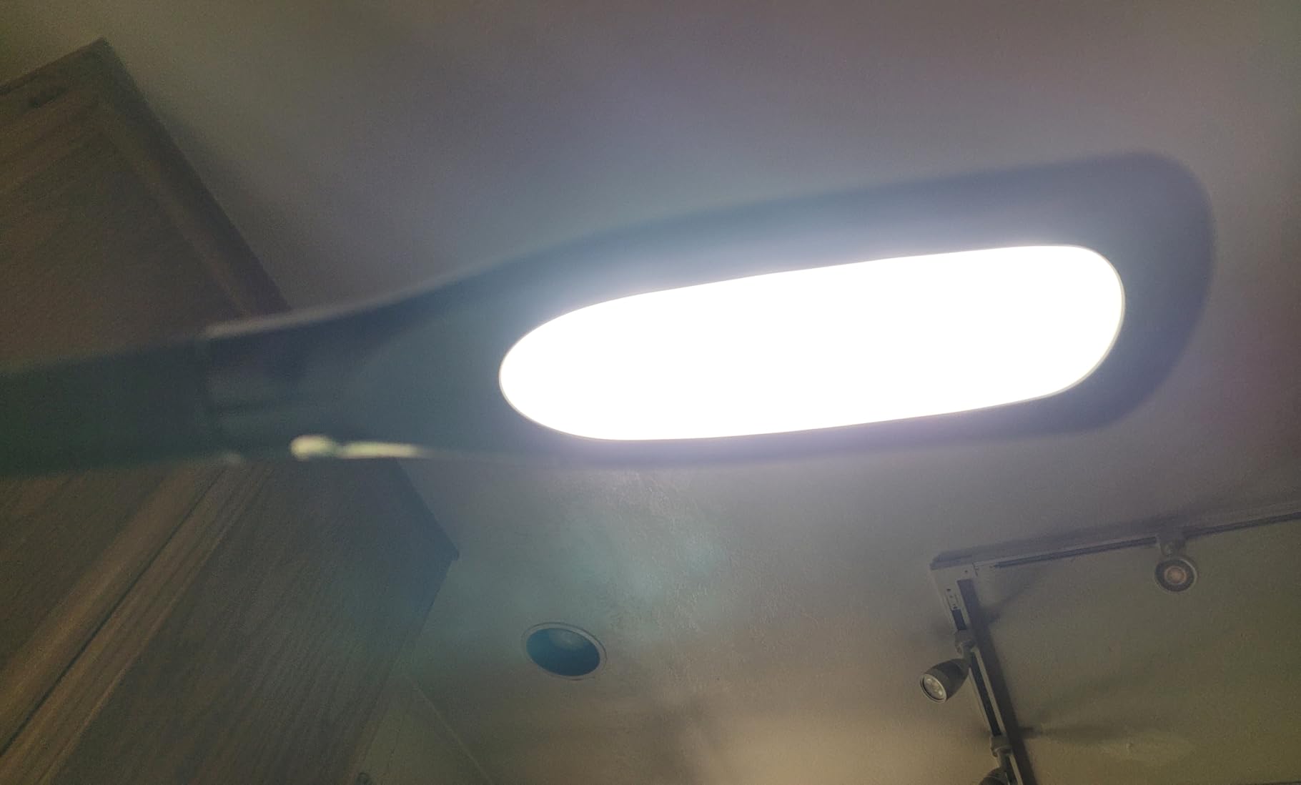 OttLite Creative Curves LED Desk Lamp, White | Natural Daylight LEDs | 4 Brightness Settings | Adjustable Flexible Neck | 11.25 to 23.75 inches customer photo 1