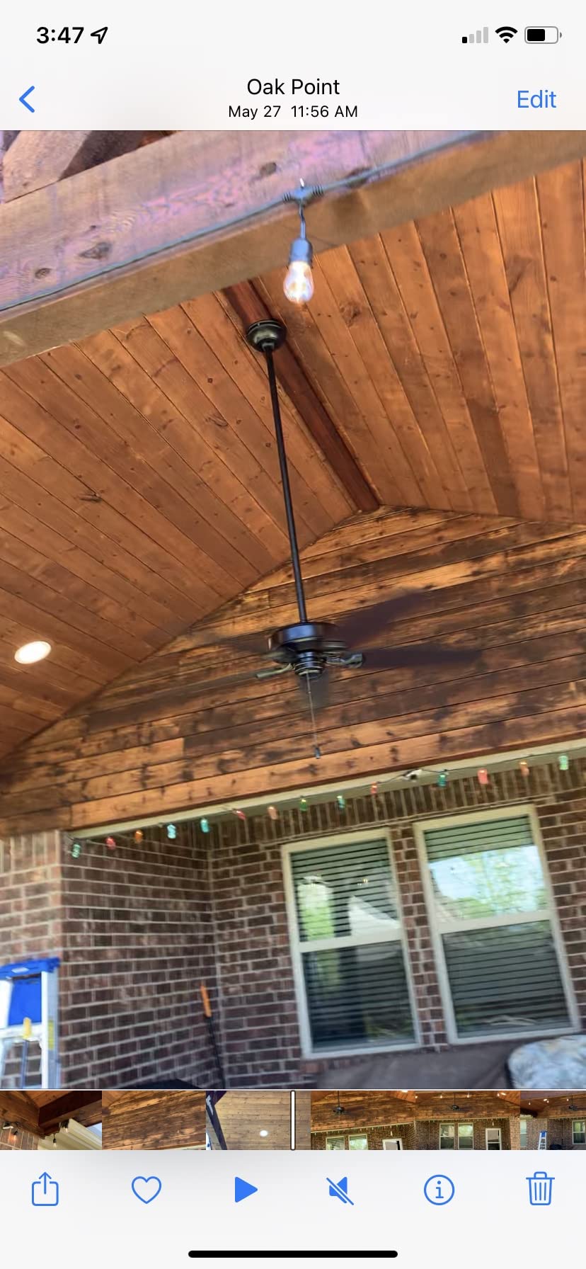 Hunter Builder Elite, Outdoor or Indoor, Ceiling Fan, 52 inch, Matte Black | No Light, Standard Mount, Pull Chain, 5 Blades, For Living Room, Patio, Porch, 53294 customer photo 2