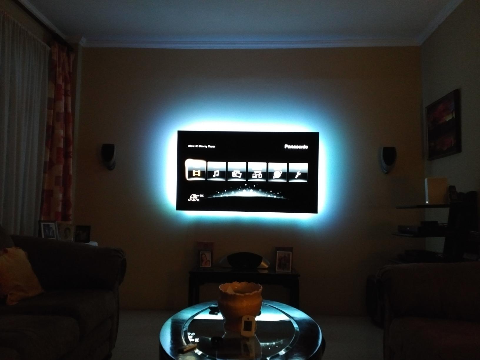 BASON LIGHTING TV Backlight, Smart Led Strip Lights for 55-65 inch TV, Bluetooth APP & Remote Control, Music Sync TV Lights, USB TV LED Backlight for Gaming, Movie & Home Theater Setup customer photo 1