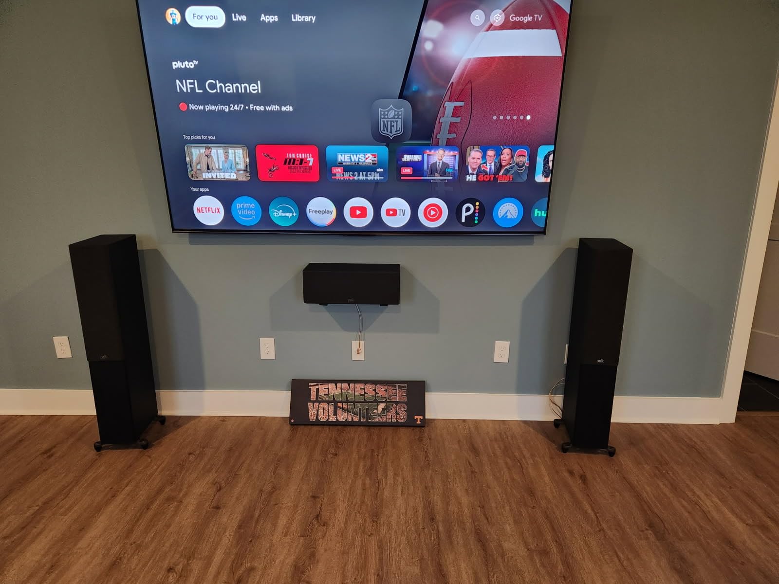 Pyle Adjustable Speaker Wall Mount Brackets - 2 Pack Extendable Steel Arms for Center Channel, Small or Large Speakers & Soundbars - 110 lbs Capacity, 6.7-11.8
