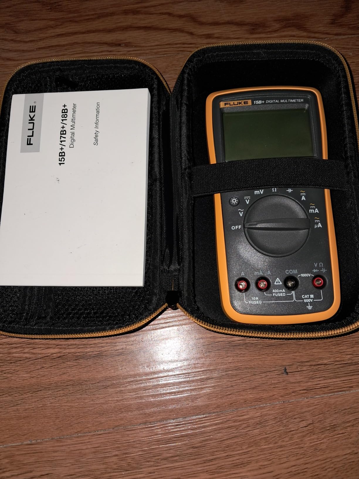 Fluke 15B+ Digital Multimeter, for Electrical Applications, Measures AC/DC Voltage and Current Measurements up to 1000V and 10A, Along with Resistance, Continuity, Diode, and Capacitance Capabilities customer photo 1